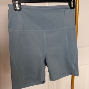Girlfriend Collective Slate Blue Shorts